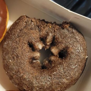 Dunkin' - It was untouched in the box. I opened it and saw this. No joke looks like a bite was taken out of it before being put into the box. - Coffee & Tea Near Me - Willington, Connecticut Dunkin' - It was untouched in the box. I opened it and saw this. No joke looks like a bite was taken out of it before being put into the box. - Coffee & Tea Near Me - Willington, Connecticut