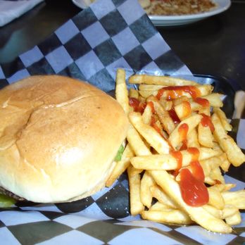 Juke Box Diner - Burger, no cheese with fries - Diners Near Me - Manassas, Virginia Juke Box Diner - Burger, no cheese with fries - Diners Near Me - Manassas, Virginia