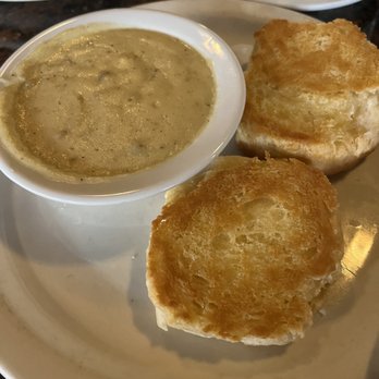 Honeyfield Restaurant - 1/2 Order Biscuits and Gravy - Breakfast & Brunch Near Me - Lockport, Illinois