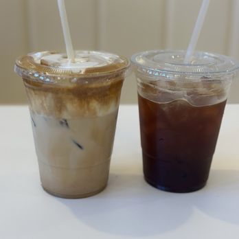 Yellow House Cafe  - Ice vanilla latte & americano - Cafes Near Me - Northridge, California