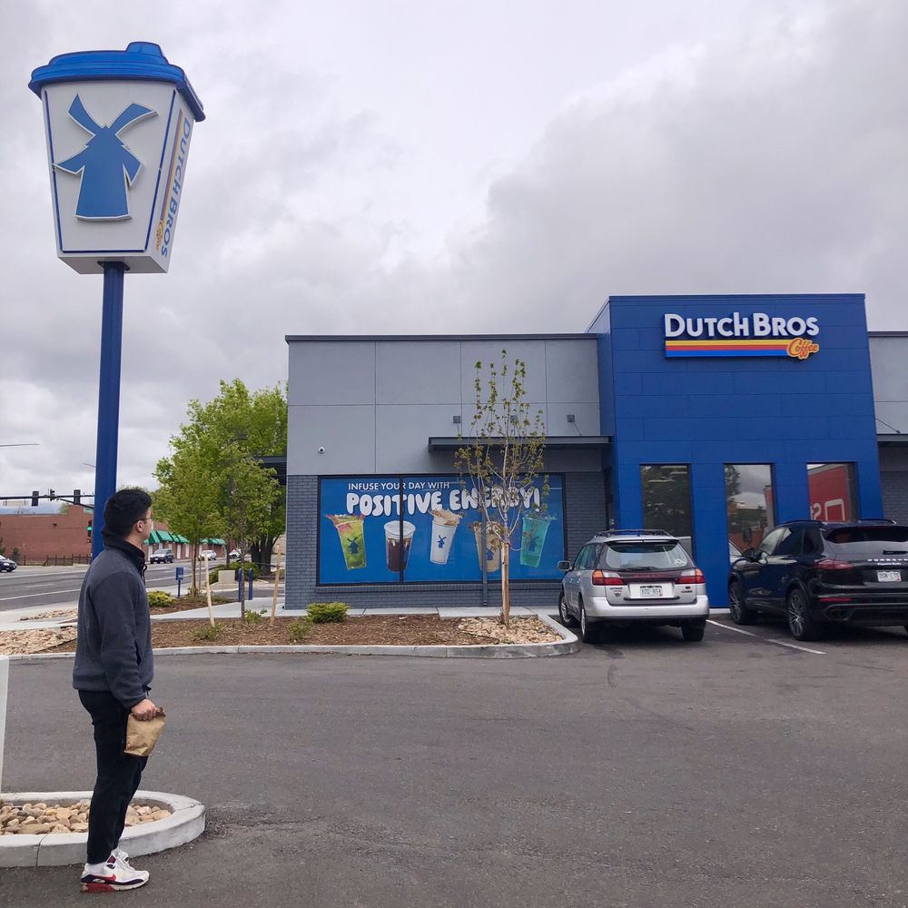 Dutch Bros Coffee - Super busy drive thru & parking lot, but plenty of spaces. - Juice Bars & Smoothies Near Me - Denver, Colorado Dutch Bros Coffee - Super busy drive thru & parking lot, but plenty of spaces. - Juice Bars & Smoothies Near Me - Denver, Colorado