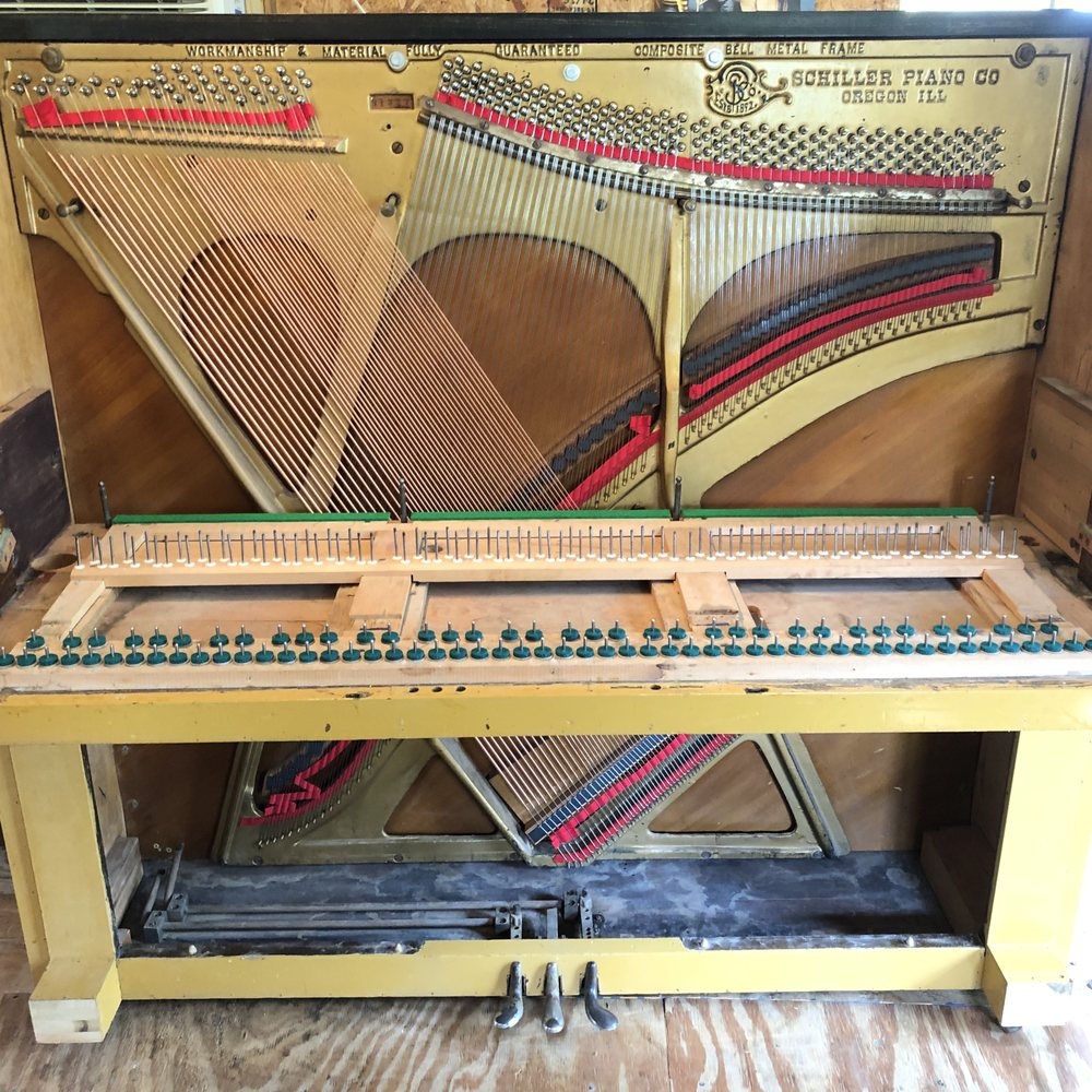 I inherited my Grandmother's piano which had to be completely taken apart and rebuilt/refurbished. I inherited my Grandmother's piano which had to be completely taken apart and rebuilt/refurbished.