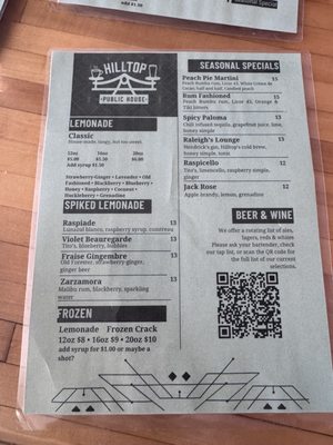 Menu photo 5 Hilltop Public House Montgomery, AL Menu photo 5 Hilltop Public House Montgomery, AL
