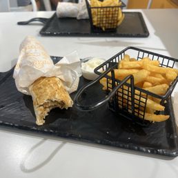 Shawarma Mix Plate with fries and garlic sauce Shawarma Mix Plate with fries and garlic sauce