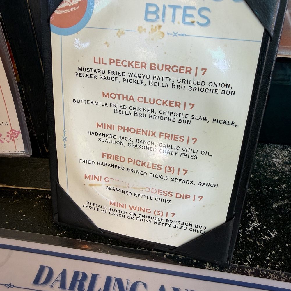 Darling Aviary - Happy Hour Bites menu - Bars Near Me - Sacramento, California
