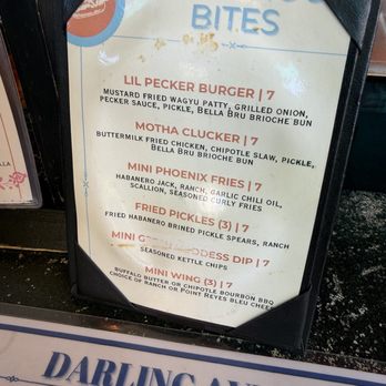 Darling Aviary - Happy Hour Bites menu - Bars Near Me - Sacramento, California