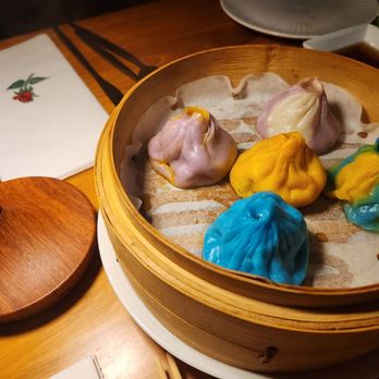 Palm Street - Rainbow soup dumplings - Salad Near Me - New York, New York