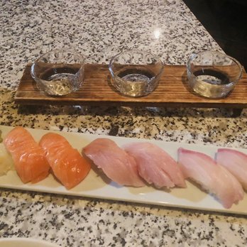 Sushi Den - New Zealand King Salmon, Hamachi (yellowtail), and Hawaiian Kanpachi - Japanese Near Me - Denver, Colorado