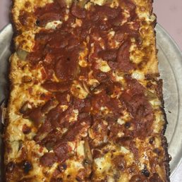 Pepperoni, Onion and Mushrooms