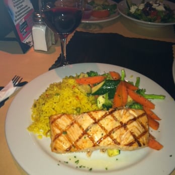 the Eldo - Catch of the Day - Salmon with rice and mixed veggies (my favorite) - Sports Bars Near Me - Long Beach, California the Eldo - Catch of the Day - Salmon with rice and mixed veggies (my favorite) - Sports Bars Near Me - Long Beach, California