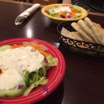 Kabul Kabab House - Salad with yogurt dressing with complimentary pita bread. - Afghan Near Me - Flushing, New York Kabul Kabab House - Salad with yogurt dressing with complimentary pita bread. - Afghan Near Me - Flushing, New York