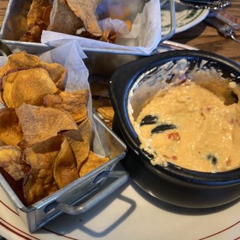 Ida Claire - Pimento Cheese Dip with sweet potato chips - Southern Near Me - Addison, Texas