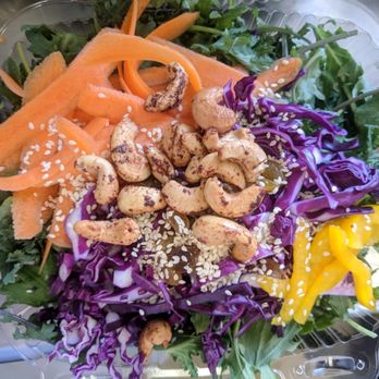 The Green Fork - crunchy asian kale salad - Juice Bars & Smoothies Near Me - Covington, Louisiana