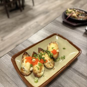 Sake Bon - Baked Mussels - Japanese Near Me - Houston, Texas Sake Bon - Baked Mussels - Japanese Near Me - Houston, Texas