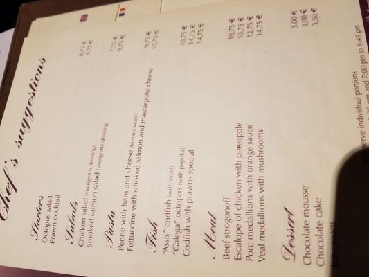 Menu photo 2 Petrarum Domus Obidos, 10 Menu photo 2 Petrarum Domus Obidos, 10