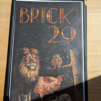 Brick 29 - Cover of menu - New American Near Me - Nampa, Idaho