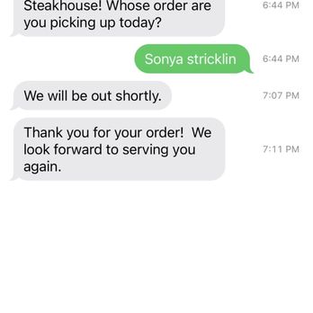 Saltgrass Steak House - Curbside communication - Steakhouses Near Me - Cedar Hill, Texas