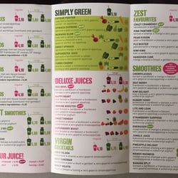 Zest - Volledige menu