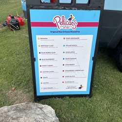 Pelicans Snoballs - Menu
