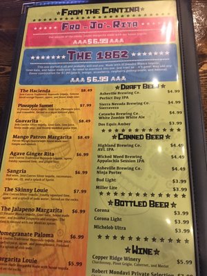 Menu photo 6 Cantina Louie Asheville, NC