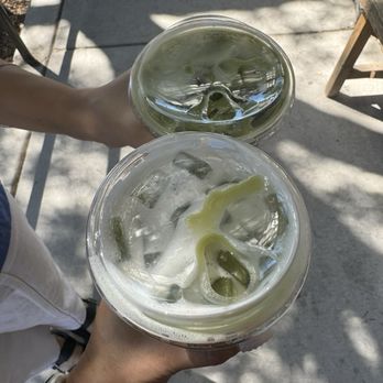 Screwbean Brewing - Matcha latte iced with oat milk - Coffee & Tea Near Me - Tucson, Arizona