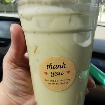 SereniTea - 24oz honeydew  tapioca milk tea - Bubble Tea Near Me - Milwaukee, Wisconsin