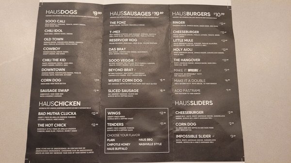Menu photo 2 Dog Haus Franklin, WI