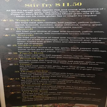 Stanwood Thai - Menu - Thai Near Me - Stanwood, Washington