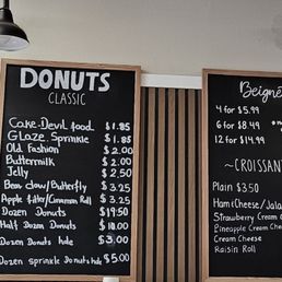 Menu as of November 2025 Menu as of November 2025