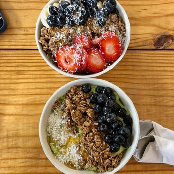 Fount Coffee + Kitchen - green smoothie bowl (blueberry, honey, coconut, granola) acai smoothie bowl (blueberry, strawberry, banana, coconut, granola) - Coffee & Tea Near Me - Morrisville, North Carolina Fount Coffee + Kitchen - green smoothie bowl (blueberry, honey, coconut, granola) acai smoothie bowl (blueberry, strawberry, banana, coconut, granola) - Coffee & Tea Near Me - Morrisville, North Carolina