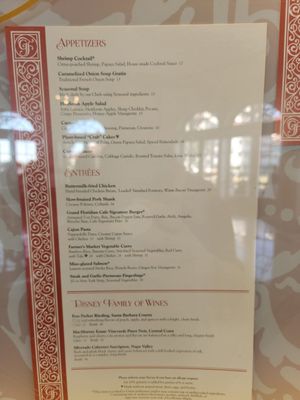 Menu photo 8 Grand Floridian Cafe Lake Buena Vista, FL