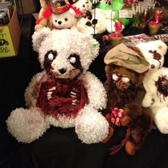 Monster Mania Convention - Vendors selling wholesome family toys and stuffed bears - Performing Arts Near Me