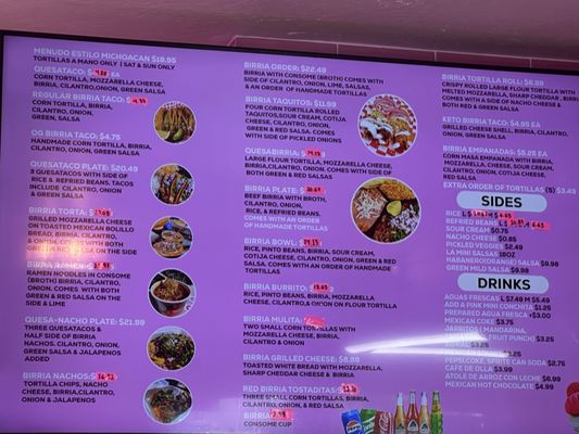 Menu photo 4 La Mini Birrieria Sacramento, CA