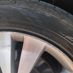 The machine vandalized my rims The machine vandalized my rims