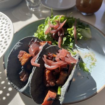 Crudo - Pork belly tacos - Latin American Near Me - Palm Springs, California Crudo - Pork belly tacos - Latin American Near Me - Palm Springs, California