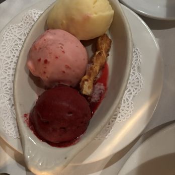 Ma Maison - Trio of sorbet - French Near Me - Boston, Massachusetts Ma Maison - Trio of sorbet - French Near Me - Boston, Massachusetts