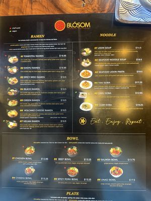 Menu photo 1 Blosom Japanese Restaurant Los Angeles, CA Menu photo 1 Blosom Japanese Restaurant Los Angeles, CA