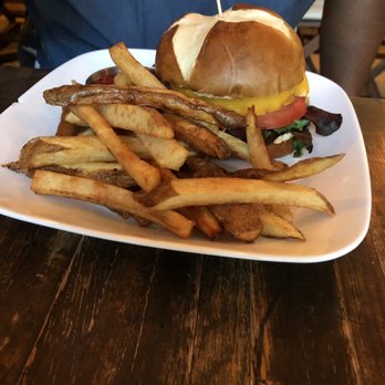 Full Bloom Vegan - "Impossible" Cheeseburger with French Fries Dinner - Vegan Near Me - Miami Beach, Florida