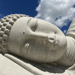 White Sands Buddhist Center - White Sand resting Buddha at Buddhist Temple