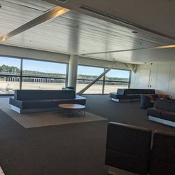 Brisbane Airport - Spacious seating at gates.