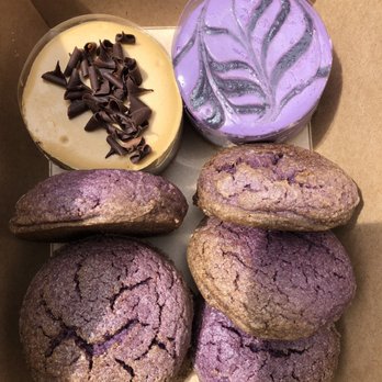 Hood Famous - Ube Cookie - $12 (half dozen)/ $2.25 (single) (3.5/5) Vietnamese Coffee Cheesecake - $6.25 (4/5) Ube Cheesecake - $6.25 (2.5/5) - Cafes Near Me - Seattle, Washington Hood Famous - Ube Cookie - $12 (half dozen)/ $2.25 (single) (3.5/5) Vietnamese Coffee Cheesecake - $6.25 (4/5) Ube Cheesecake - $6.25 (2.5/5) - Cafes Near Me - Seattle, Washington