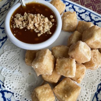 Krua Thai Restaurant - Fried Tofu Appetizer - Thai Near Me - Monterey, California Krua Thai Restaurant - Fried Tofu Appetizer - Thai Near Me - Monterey, California