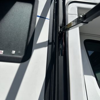 Premier Motorcoach Innovations - New cover on awning arm - RV Repair Near Me - Santa Ana, California Premier Motorcoach Innovations - New cover on awning arm - RV Repair Near Me - Santa Ana, California