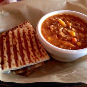 Local No 7 - 1/2 grilled veggie panini 1/2 Brunswick stew - American Near Me - Tucker, Georgia