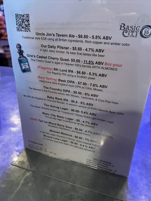 Menu photo 1 Basic City Beer Richmond, VA Menu photo 1 Basic City Beer Richmond, VA