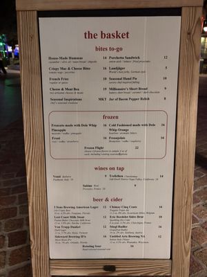 Menu photo 1 The Basket Lake Buena Vista, FL Menu photo 1 The Basket Lake Buena Vista, FL