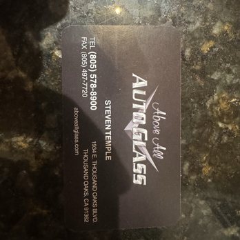 Above All Glass - Auto Glass Services Near Me - Thousand Oaks, California