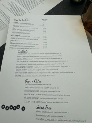 Menu photo 3 Monte's Montecito, CA Menu photo 3 Monte's Montecito, CA