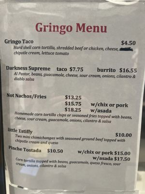 Menu photo 1 Pinches Tacos Los Angeles, CA
