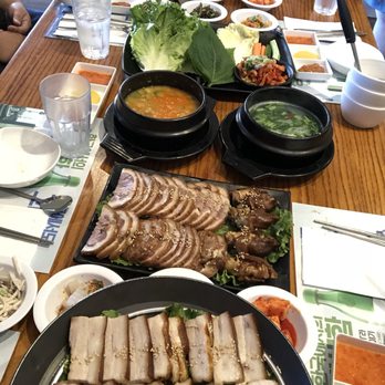 Dine Korean Restaurant - Covered the whole table. - Korean Near Me - Buena Park, California
